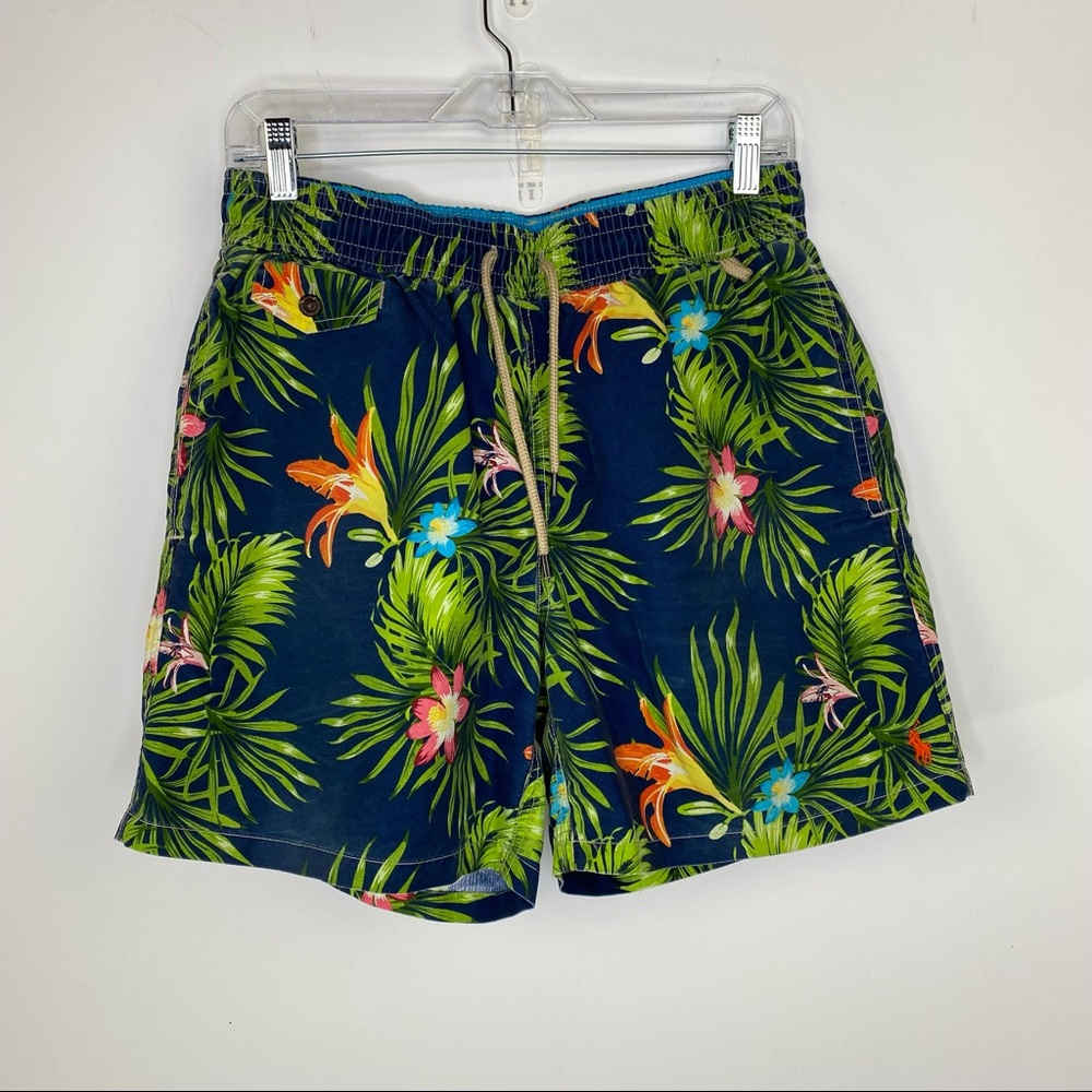 Mens Polo Ralph Lauren Floral Swim Trunks M